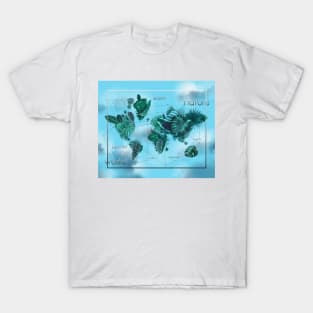 world map leaves T-Shirt